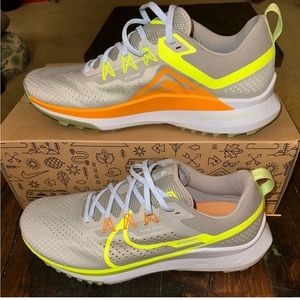 Nike React pegasus trail 4 mens LT iron ore/volt cobblestone size 12